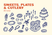 Dinner Party Illustrations, a Food Illustration by sophinka design (Thumbnail 4 of 16)