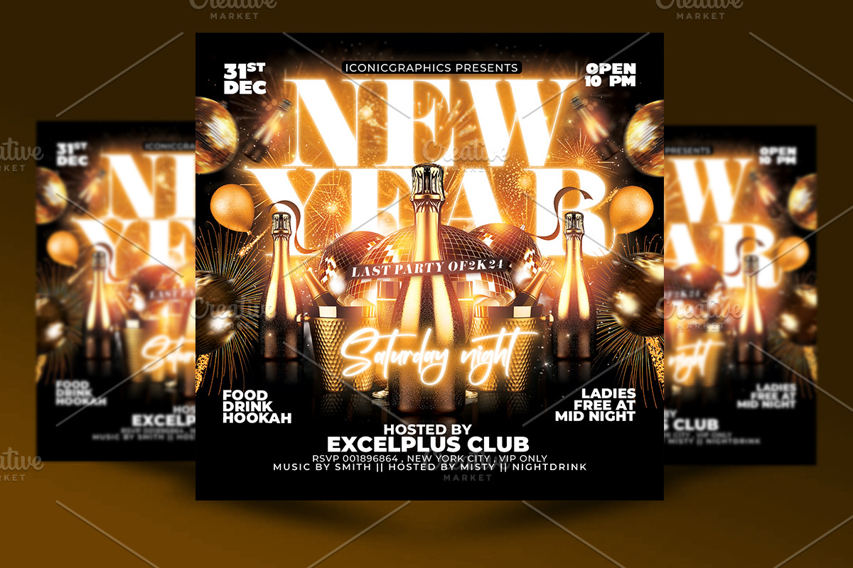 10 New Year Flyer Bundle, a Flyer Template by RTXdesinger99 (Photo 10 of 11)