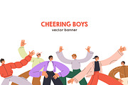 Happy men group dancing, celebrating, a Person Illustration by Good Studio (Thumbnail 1 of 2)