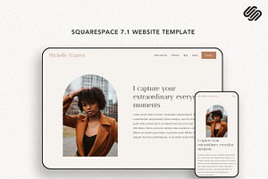 Squarespace 7.1 Template: Michelle