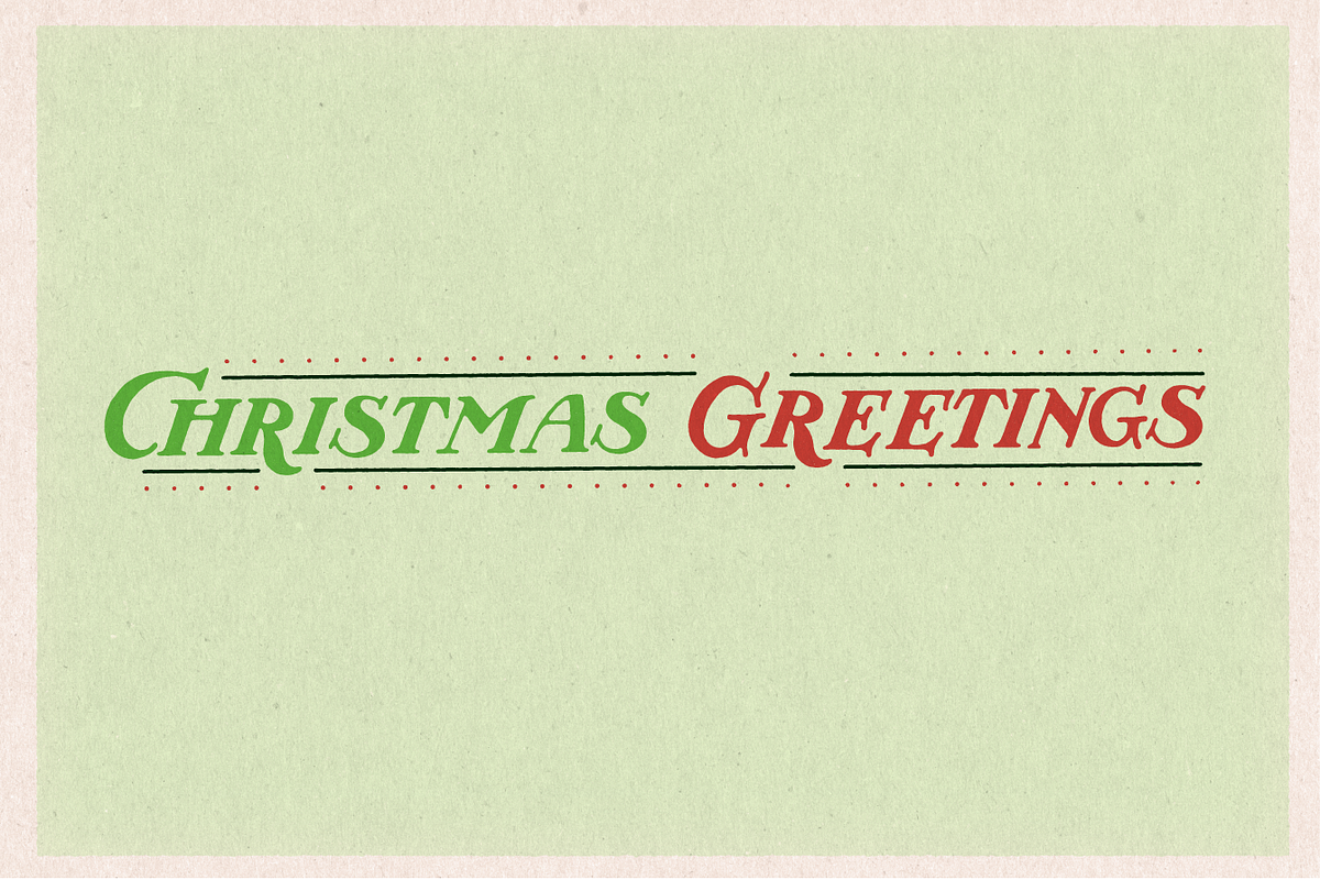 Vintage Christmas Lettering #1, a Seasonal Illustration by JoshuaRed Design (Photo 5 of 8)