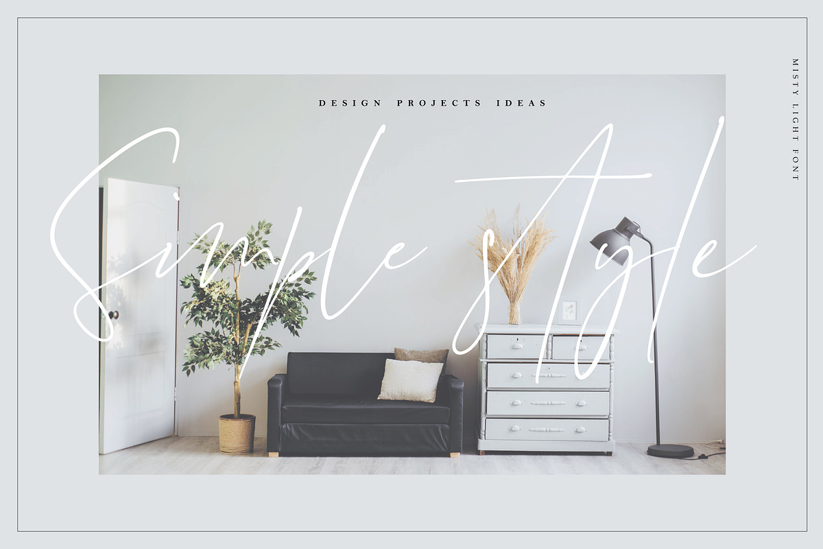 Misty Light font preview 5