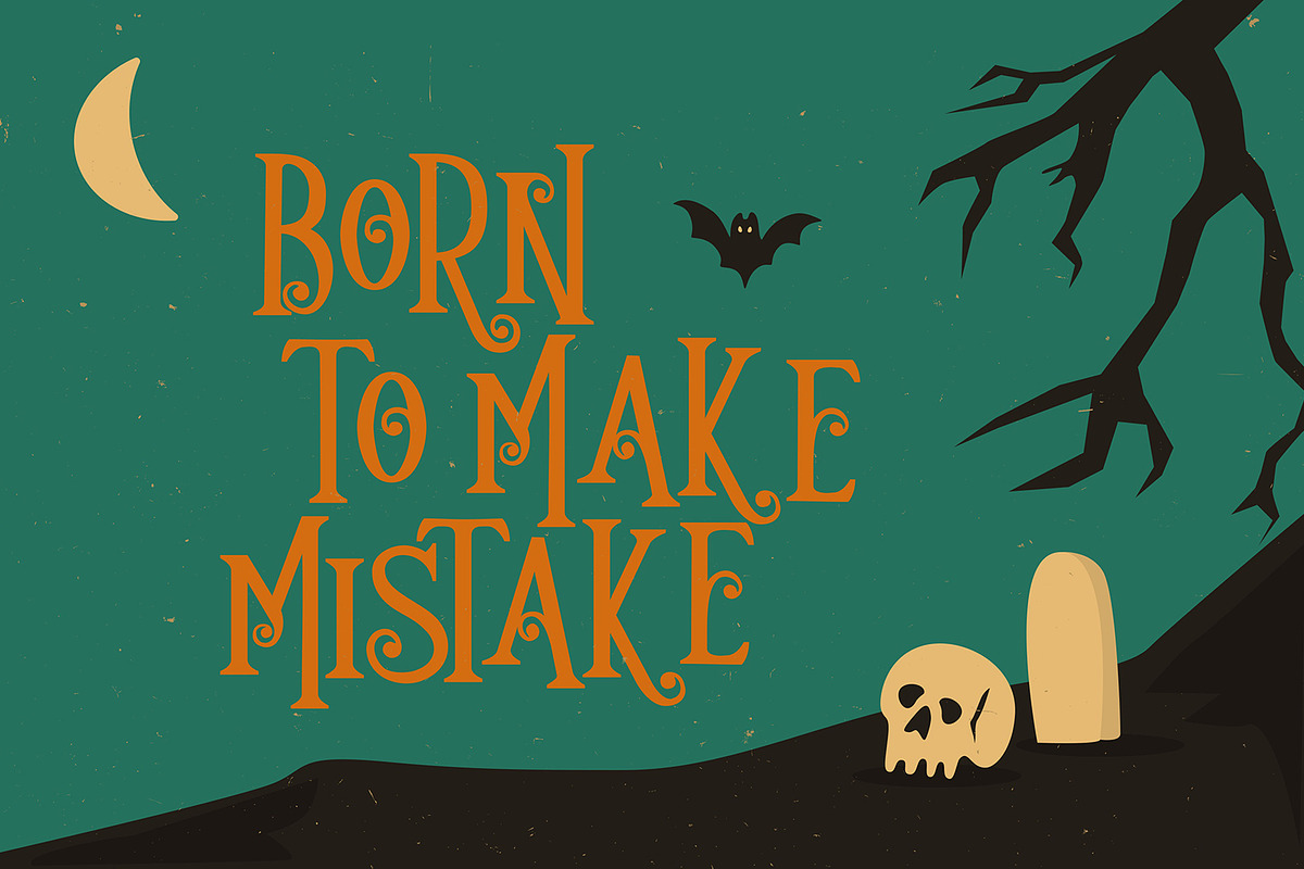 Hallowedon - Scary typeface, a Font by Bentype Studio (Photo 8 of 8)