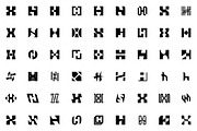 Set of letter H logo, a Branding & Logo Template by NataliiaVolyk (Thumbnail 2 of 3)