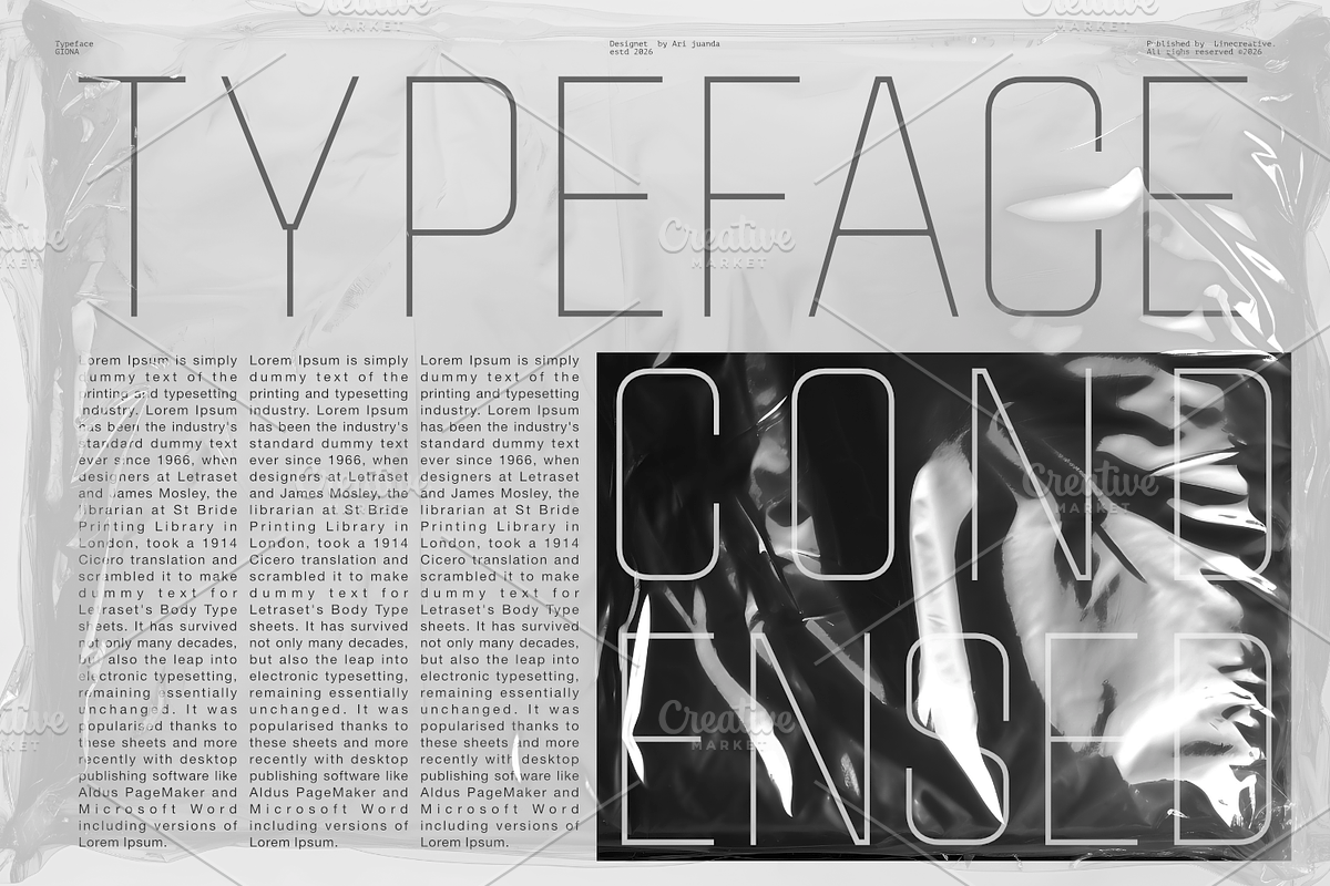 Giona – Elegant Thin Condensed Font, a Sans Serif Font by Linecreative (Photo 4 of 8)