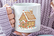 Whimsical Gingerbread House, an Illustration by CraftArtStudio (Thumbnail 3 of 4)