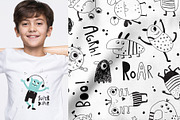Monsters kids clipart collection, an Animal Illustration by Leysan Shayak (Thumbnail 8 of 15)