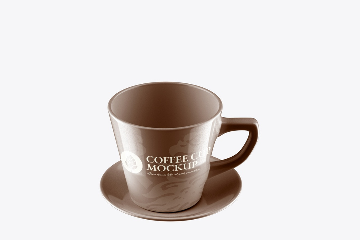 Ceramic Coffee Cup Mockup, an Advertising Mockup by OneVectorStock (Photo 12 of 13)