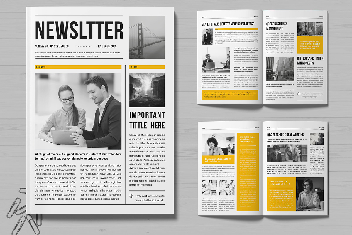 Business Newsletter Layout