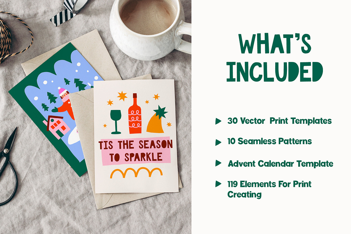 Cutout Christmas Poster Creator, an Object Graphic by ArtFM (Photo 2 of 15)
