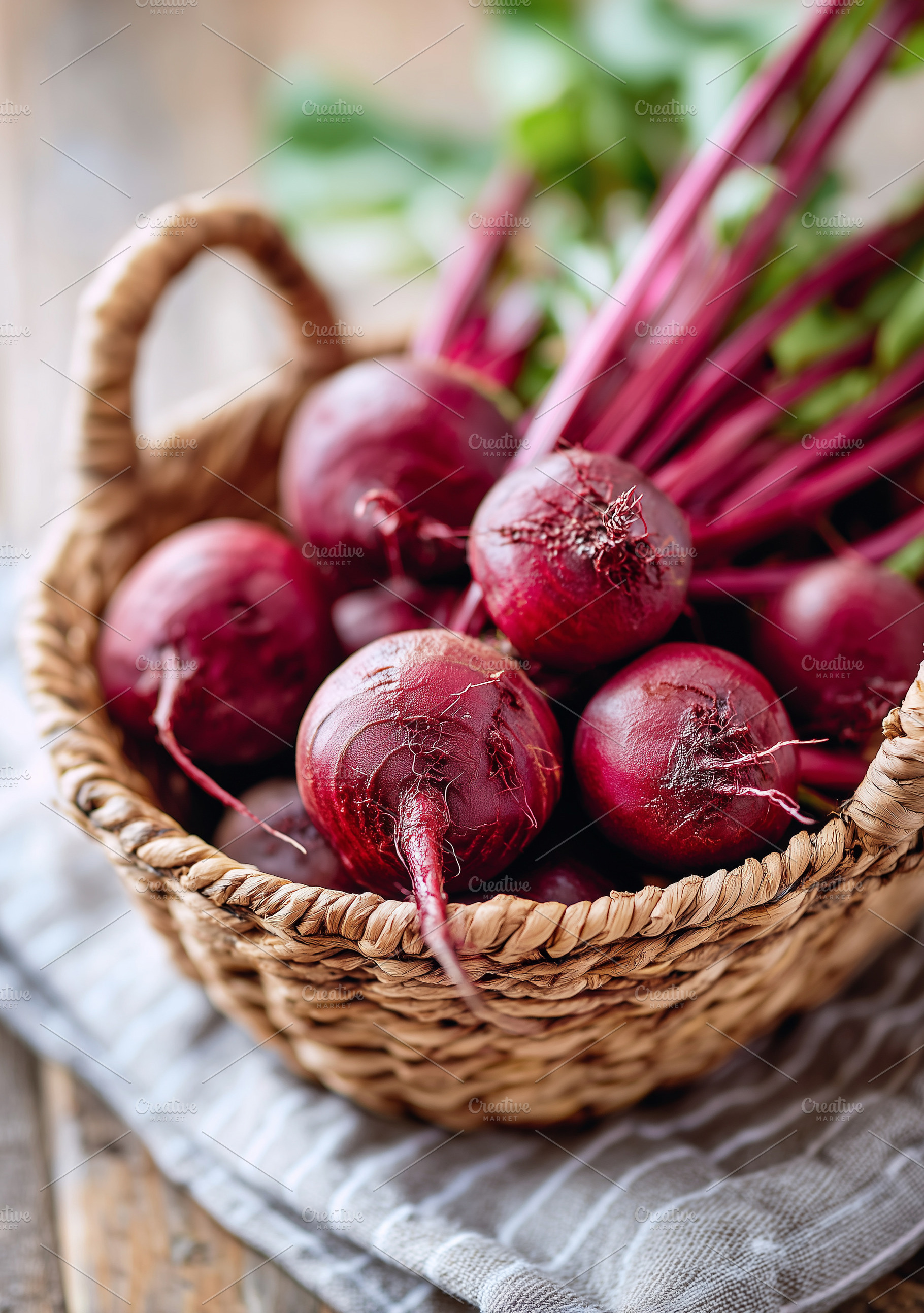Close up on a beetroots with leaves, a Food & Drink Photo by MistyDay