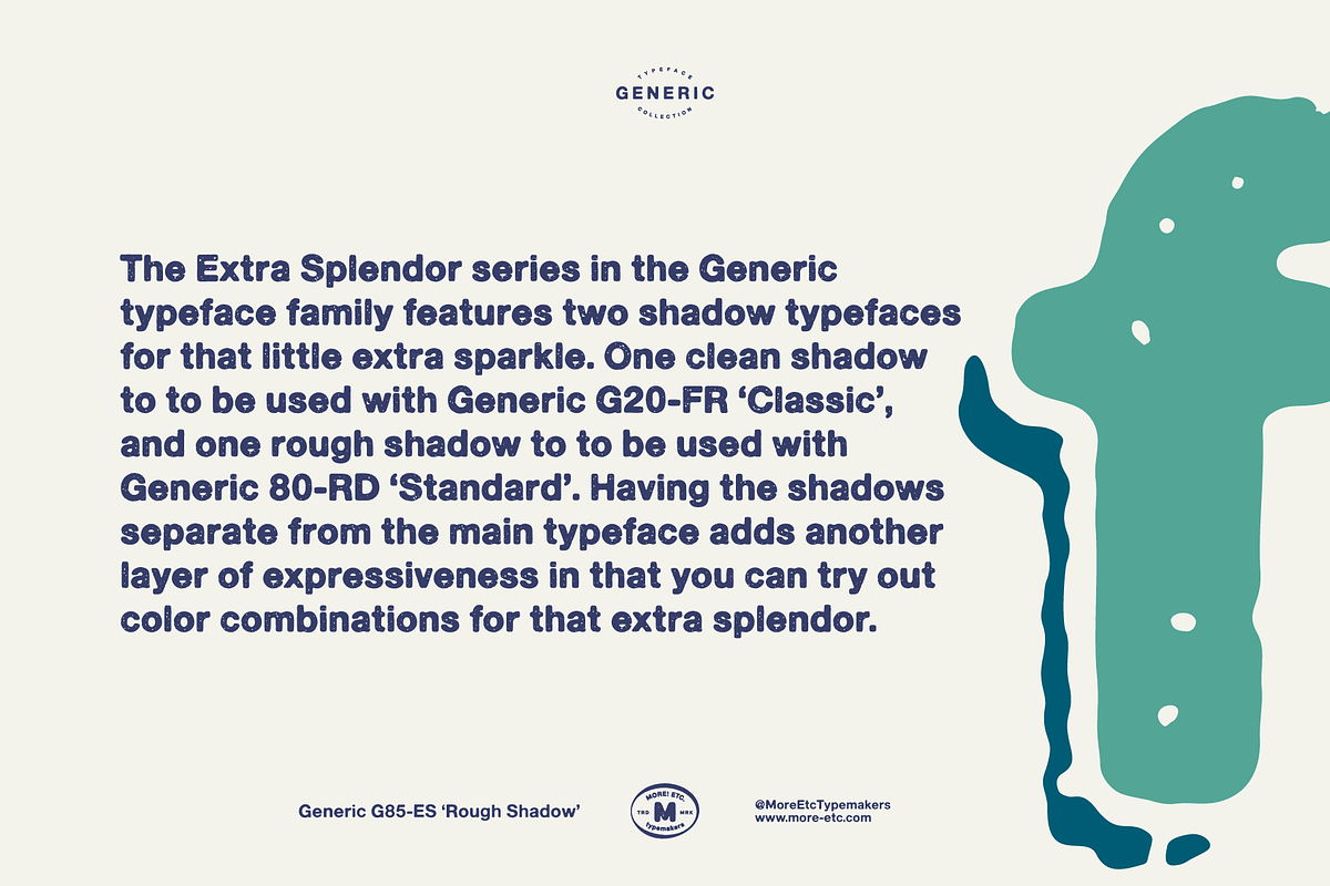 Generic G85-ES 'Rough Shadow', a Sans Serif Font by More Etc. Studios (Photo 8 of 8)