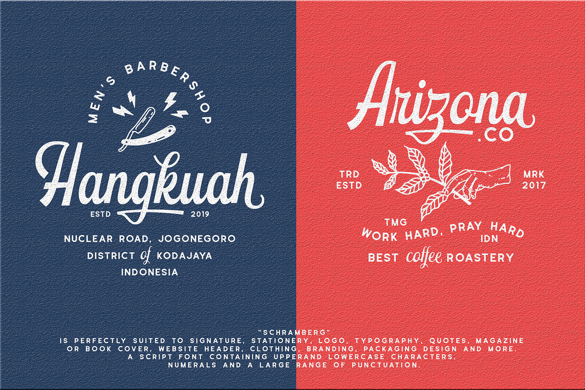 Schramberg Font Duo + Logo Template preview 3