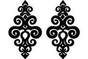 Elegant Earrings SVG Collection, an Object Graphic by Designer_Momina (Thumbnail 10 of 13)