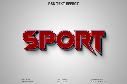 Sport 3D Text effect Style, a Layer Style Add-On by Imamul001