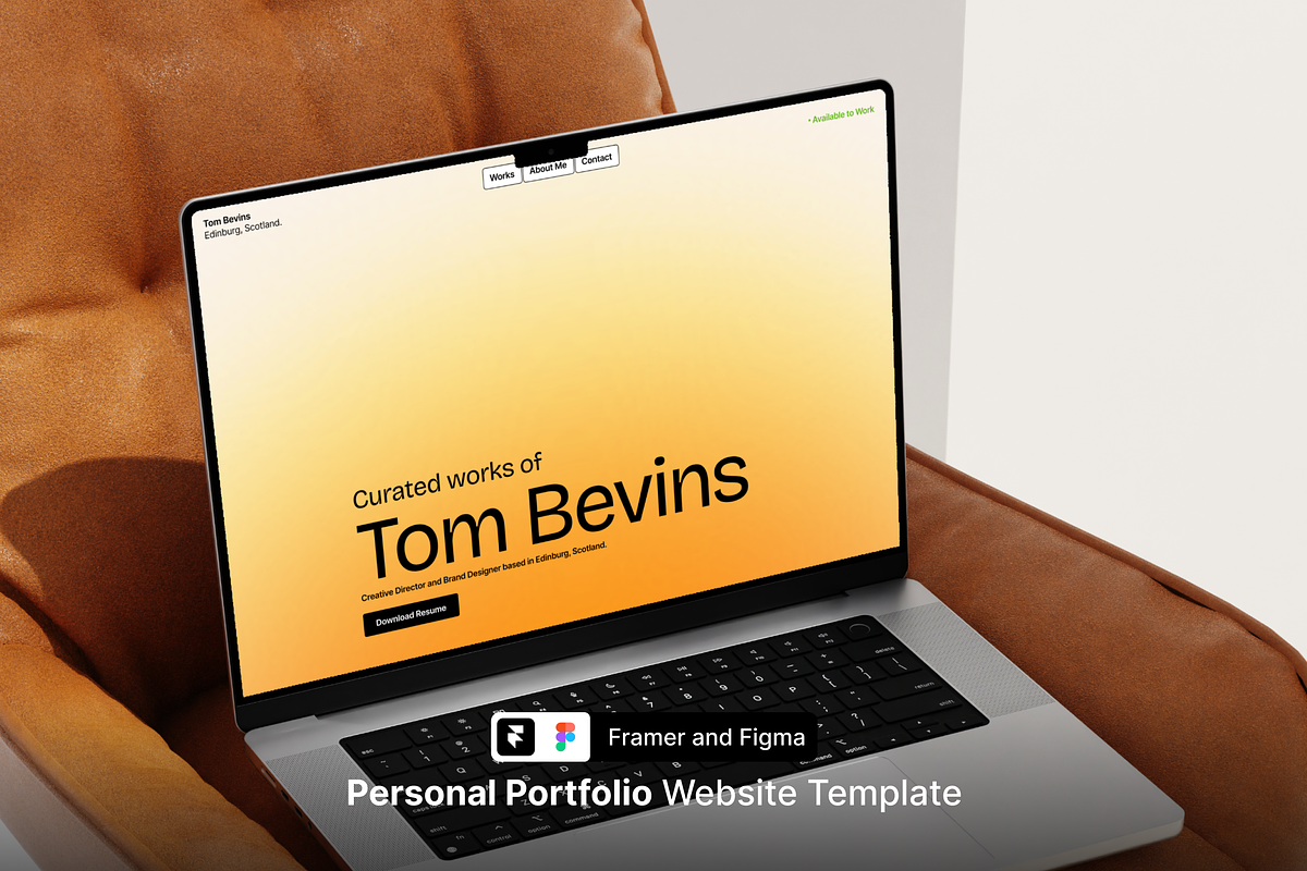Portfolio Website Framer Template, an UI Kit Template by Rozepaars Design