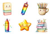 School Supplies Sublimation Clipart, an Illustration by SinaCreation (Thumbnail 2 of 5)