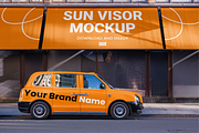 Sun Visors with Car Mockup, an Advertising Mockup by Xtrahive (Thumbnail 2 of 2)