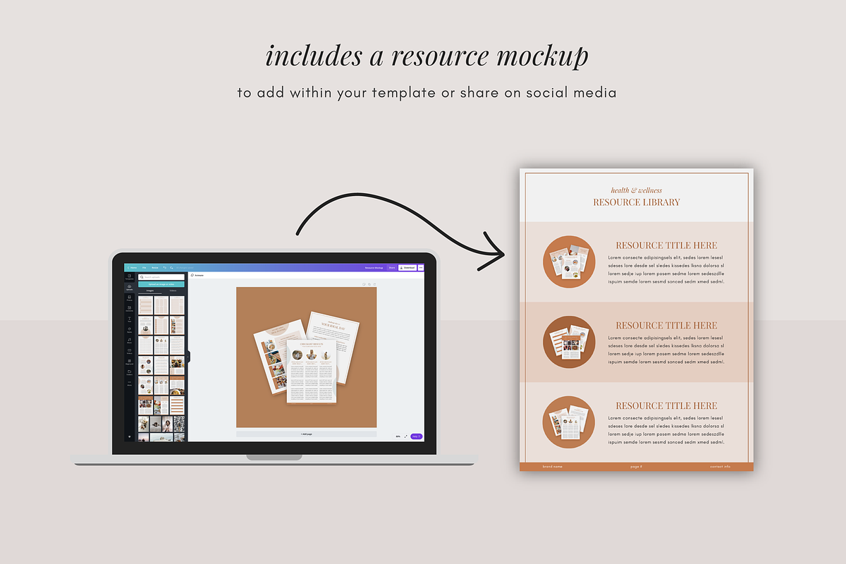 Wellness Coach Resource Canva Bundle, a Design Template by Studio Soluna (Photo 45 of 45)