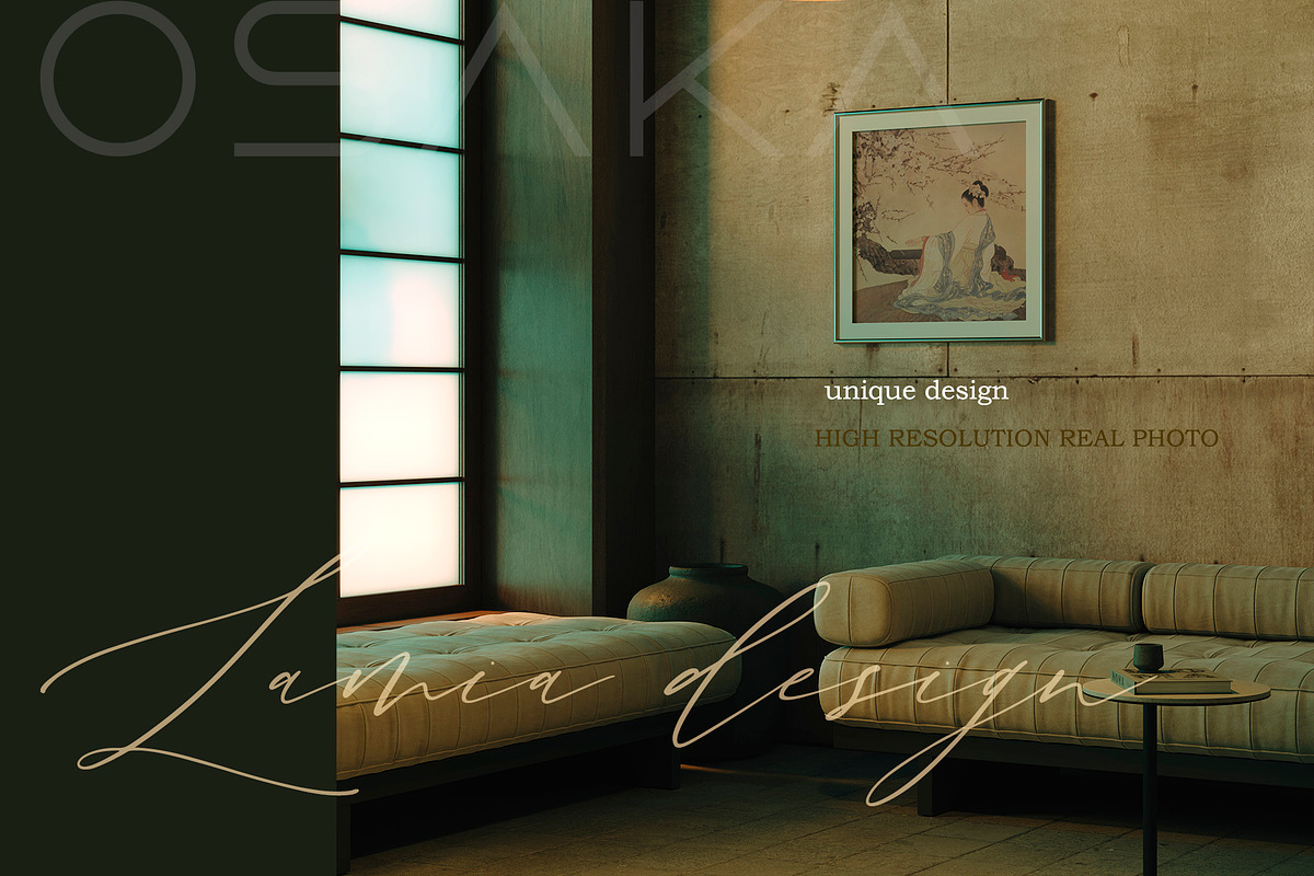 24 Japanese Style Art Mockups Frame, a Household Mockup by LAMIA DESIGN (Photo 15 of 21)