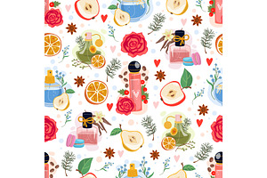 Womens perfume with floral and