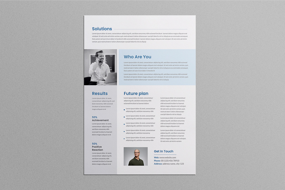 Case Study Template, a Flyer Template by Pixelpick (Photo 3 of 3)