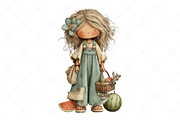 Watermelon Girl Clipart, an Illustration by Craft Nest (Thumbnail 11 of 12)