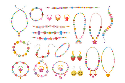 Kids plastic beads. Fashioned, a Background Graphic by Onyx