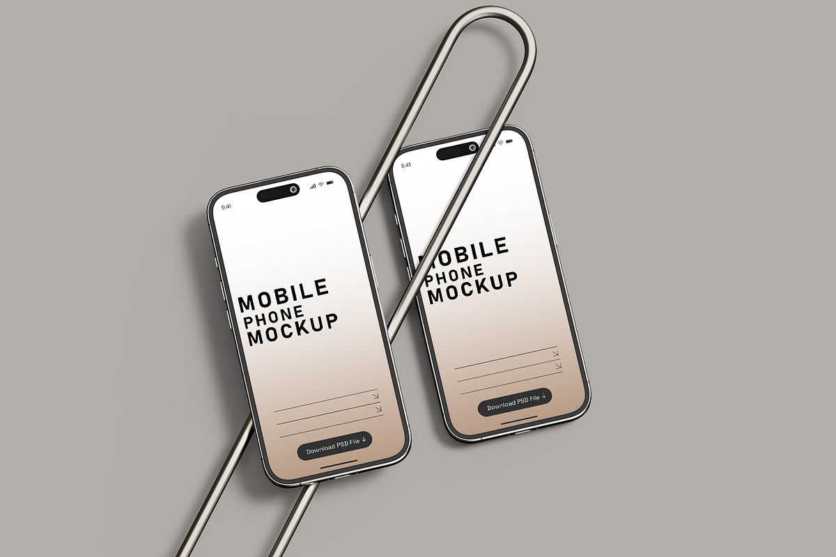iPhone 16 Pro Mockup Set, an iPhone Mockup by pixelmock (Photo 9 of 14)