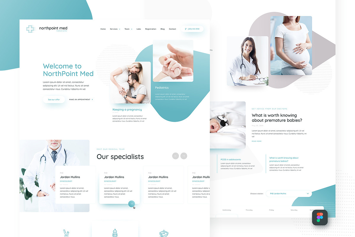 Medical Figma UI Templates, an UI Kit Template by FreshPixels (Photo 2 of 14)