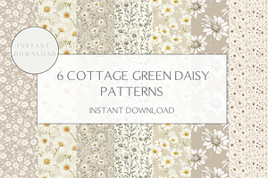 Cottage Beige Seamless Pattern