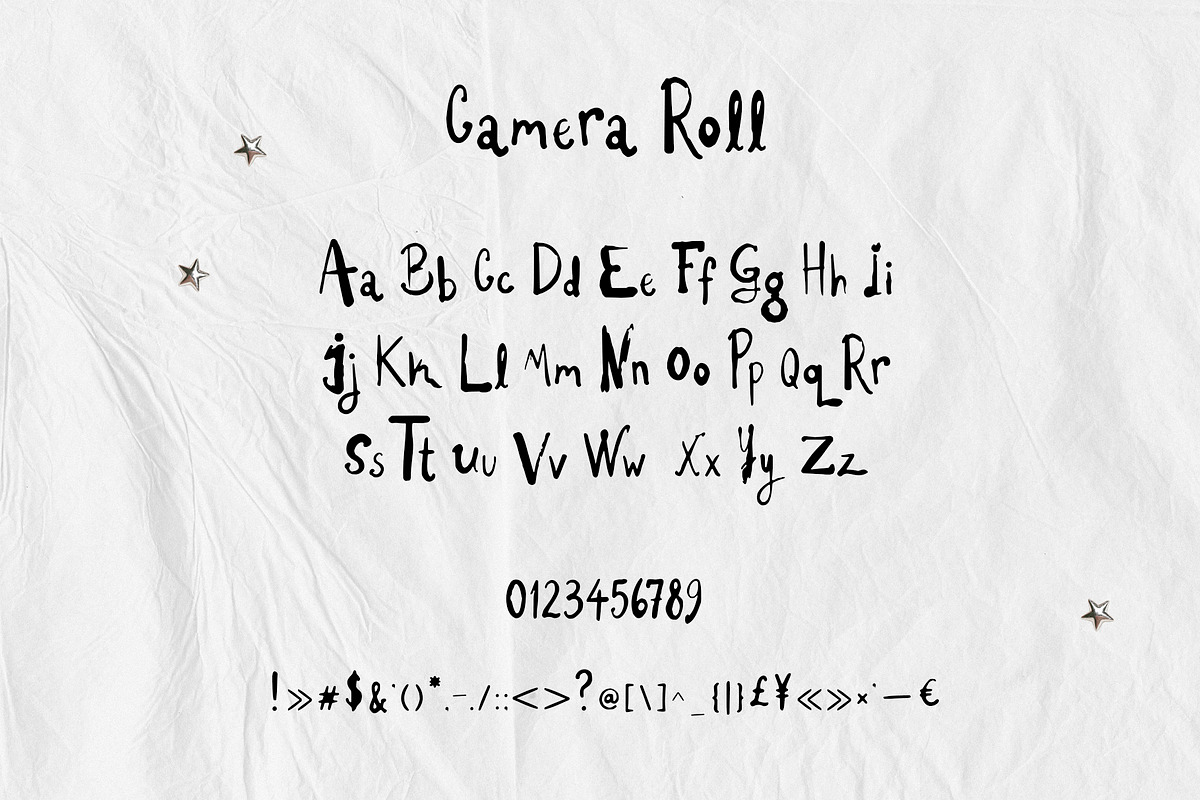 Camera Roll Casual Font, a Handwritten Font by Mneme (Photo 5 of 7)