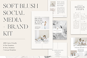 Soft Social Media Brand Templates, a Social Media Template by FEM Creative Studio (Thumbnail 1 of 8)