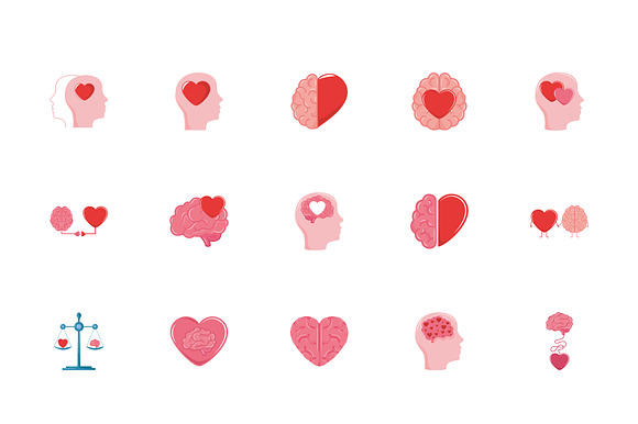 Heart & Mind Icon Set preview 2