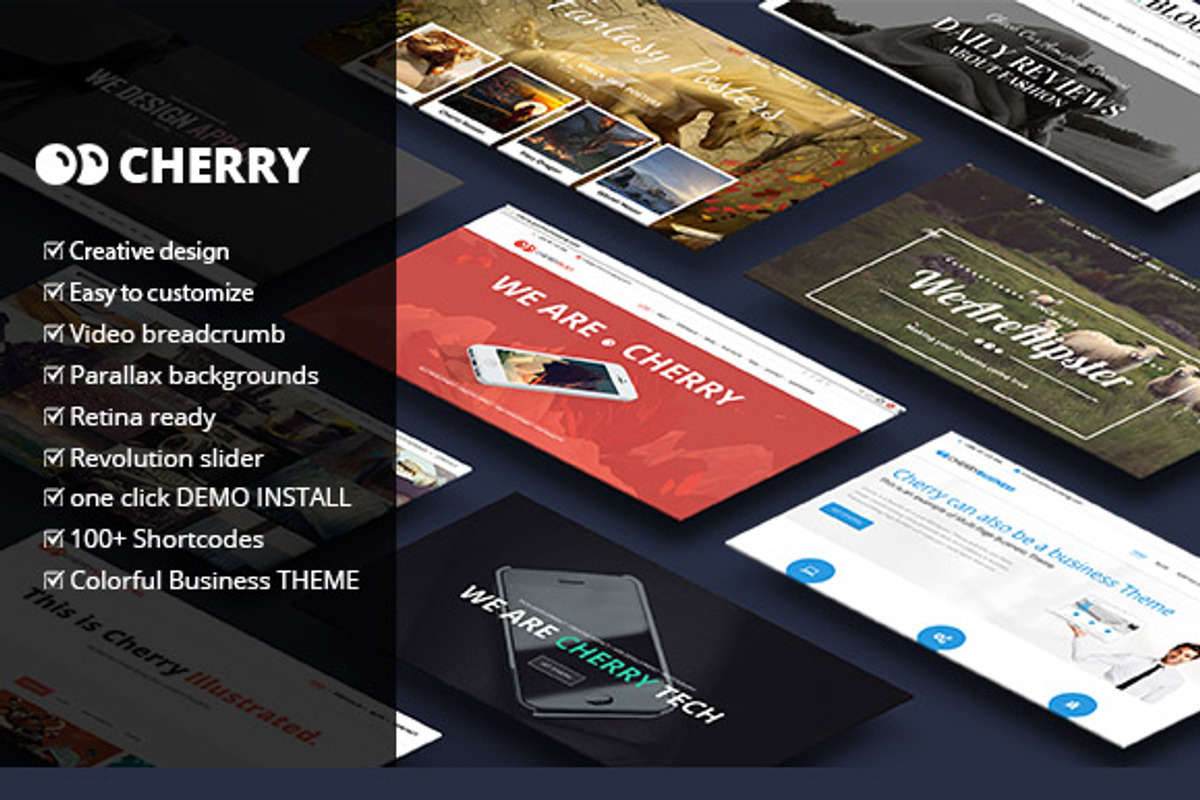 Cherry Multipurpose Wordpress Theme, a WordPress Template by PremiumCoding (Photo 1 of 4)