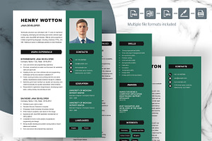 Java Developer CV/Resume Template