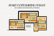 Warm Link In Bio Canva Template, a Landing Page Template by Anna Design Studio (Thumbnail 9 of 11)