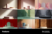 Podiums. 71 images, a Decorative Illustration by Handmadefont (Thumbnail 2 of 14)