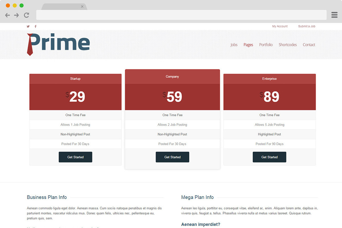 Prime - Job Listings, a WordPress Template by Tiny Giant Studios (Photo 4 of 5)
