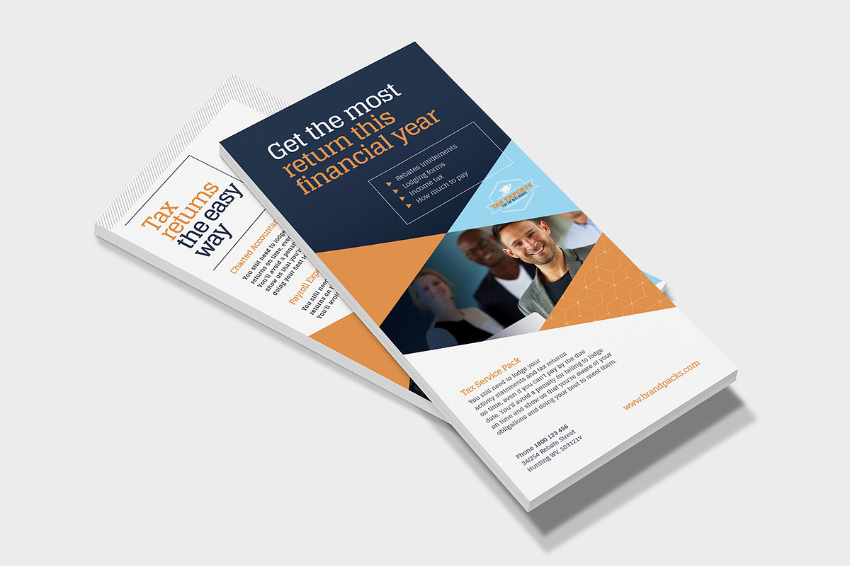 Tax Service DL Card Template, a Card Template by BrandPacks (Photo 4 of 4)