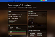 Bootstrap 3.0. Glossy blue theme, a Bootstrap Template by Bootstraptor (Thumbnail 1 of 5)