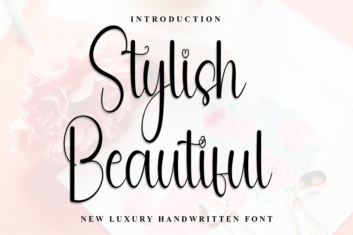 Stylish Beautiful, a Handwritten Font by InermediaSTUDIO (Photo 1 of 8)