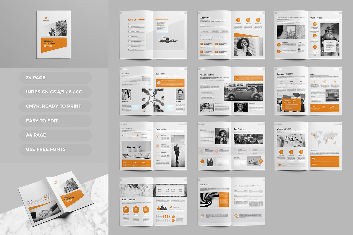 Brochure 2020, a Brochure Template by Tanber Hossen (Photo 1 of 14)