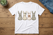Easter Bunnies Clipart PNG, an Illustration by VetalStock (Thumbnail 2 of 3)