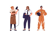 People of different professions set, a Work Illustration by PaperTrident (Thumbnail 22 of 22)