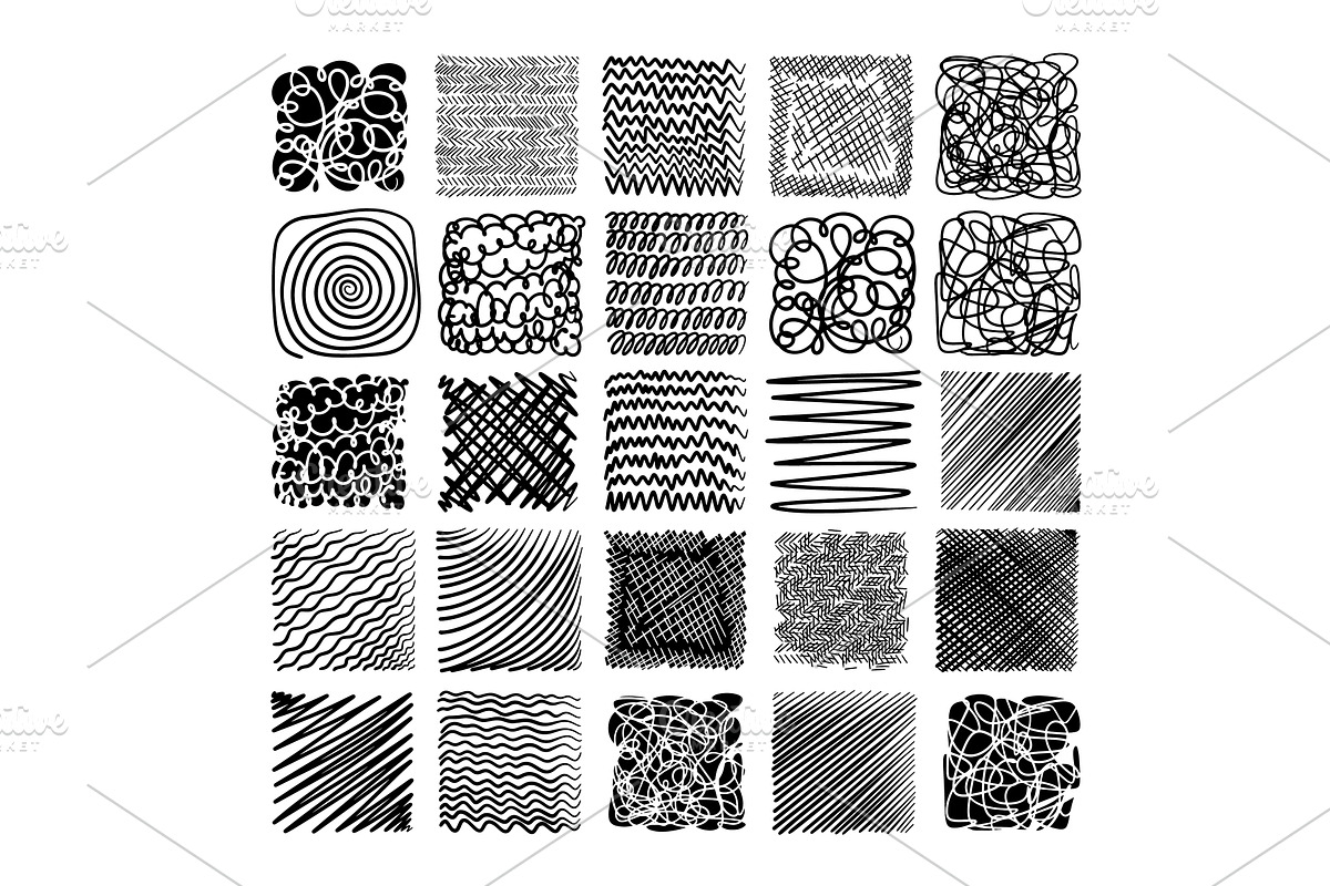 Sketch hatching. Pen doodle freehand, an Illustration by Nenahliadava Design