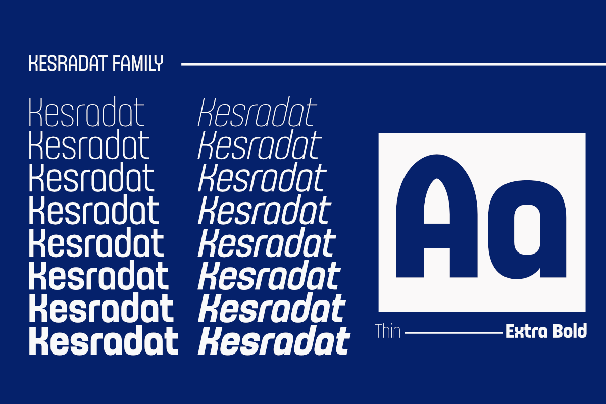 Kesradat - Sans Serif Family, a Sans Serif Font by Differentialtype (Photo 3 of 10)
