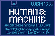 Hybrid Tech font, a Blackletter Font by weknow (Thumbnail 3 of 8)