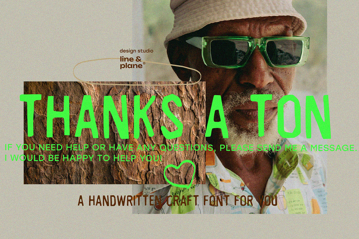 Woodcut Sans - Latine & Cyrillic, a Handwritten Font by line & plane (Photo 12 of 12)