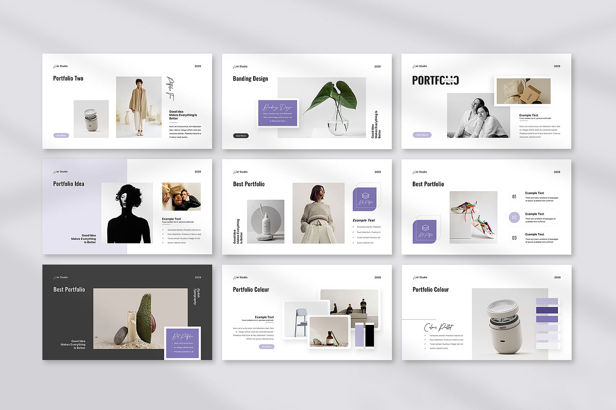 Portfolio Presentation Template, a Presentation Template by KreateTribe (Photo 2 of 5)